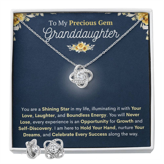 Boundless Granddaughter Necklace & Earring Set